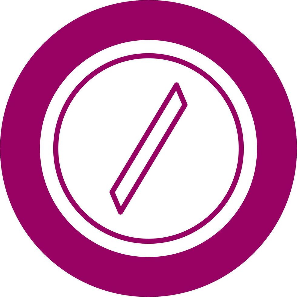 Slash Vector Icon