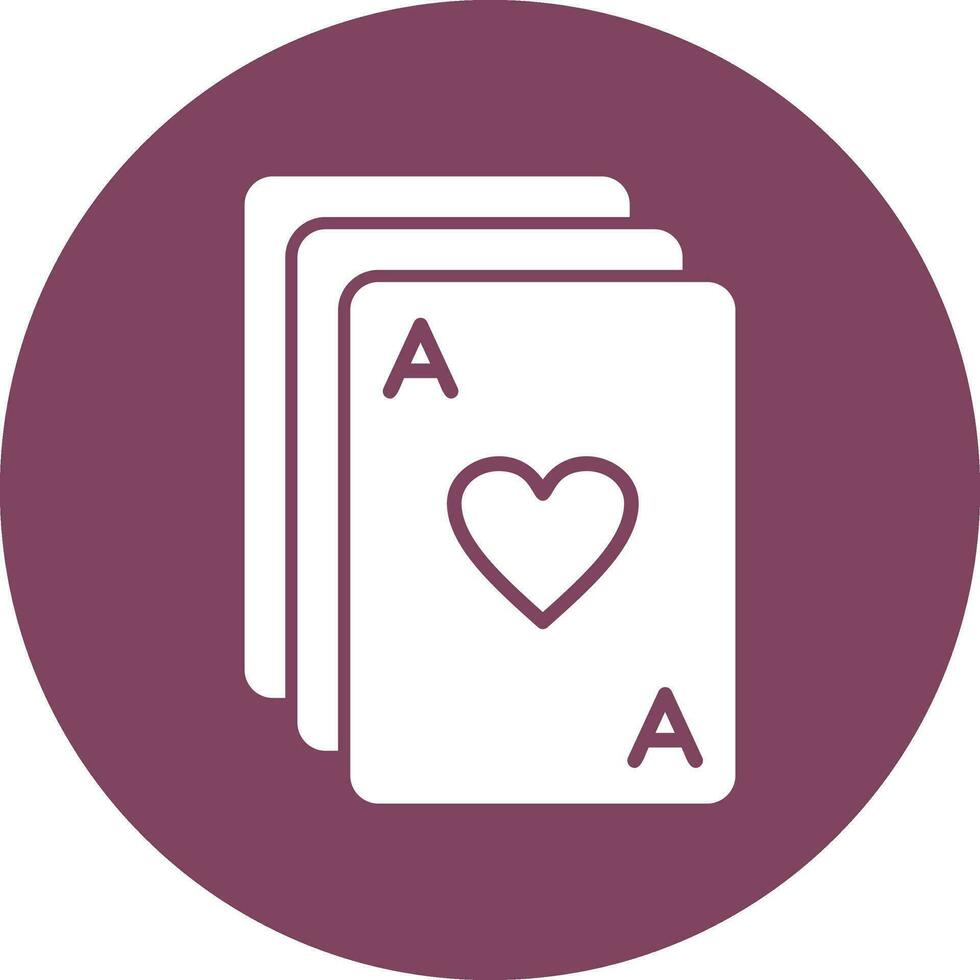 icono de vector de cartas de póquer