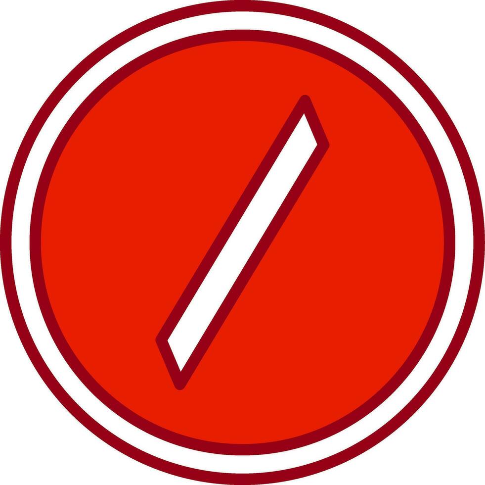 Slash Vector Icon