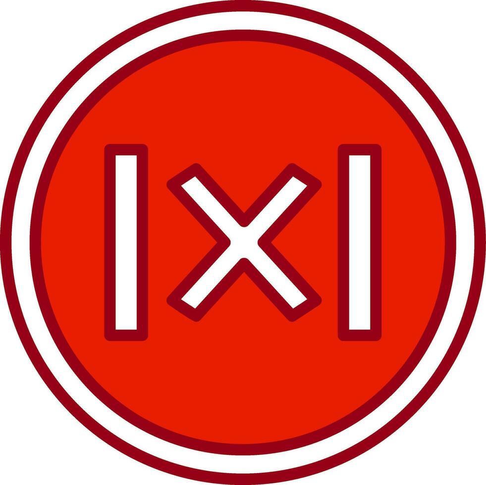 Absolute Value Vector Icon