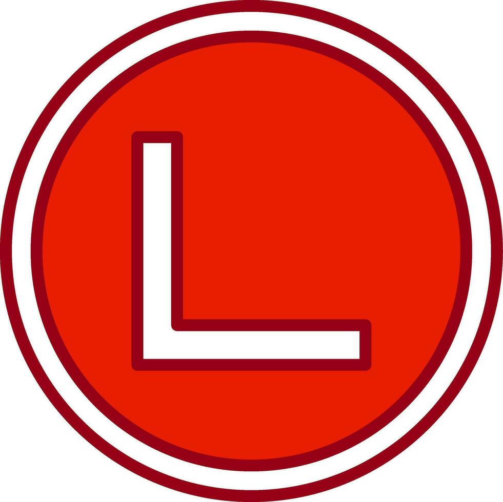 Right Angle Vector Icon