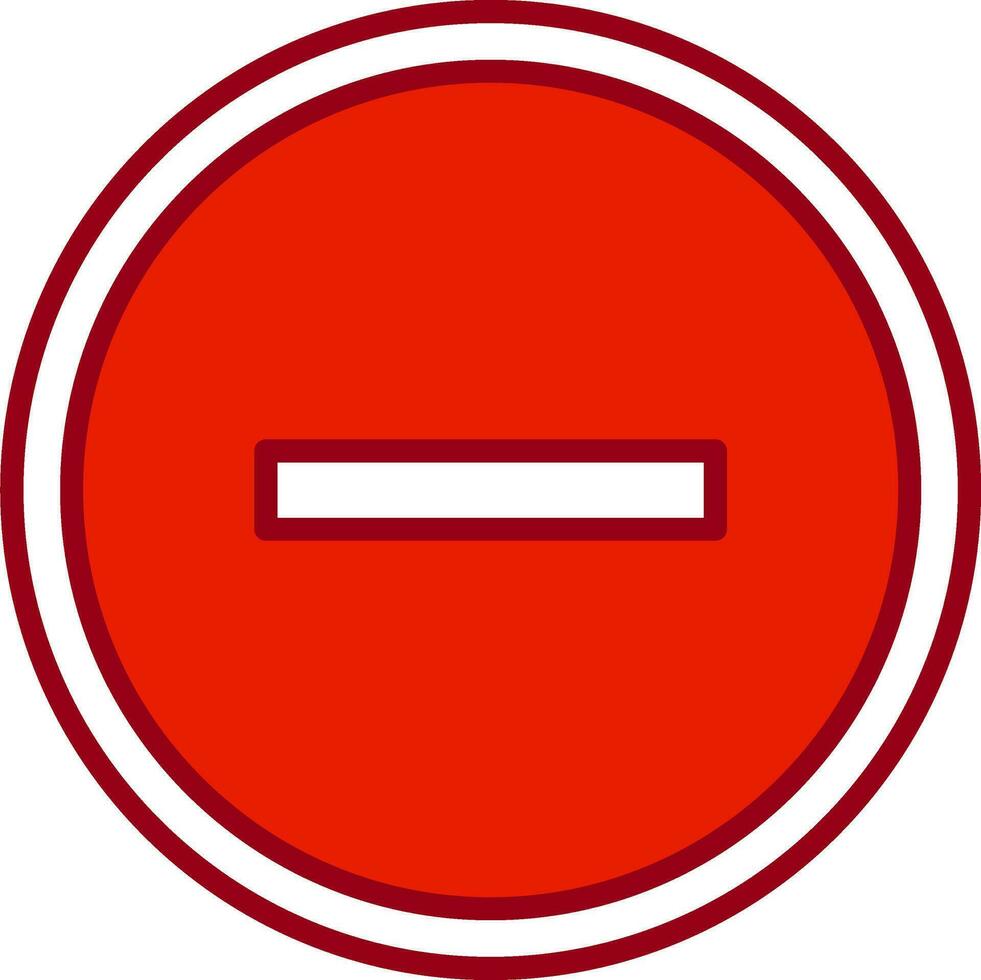Minus Vector Icon