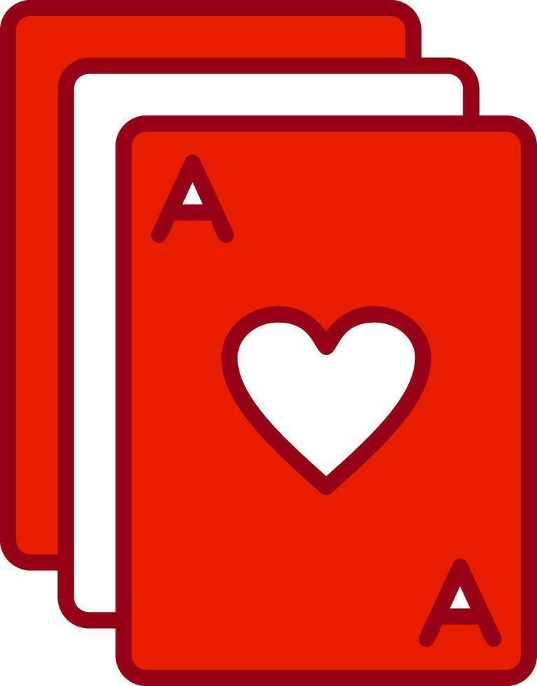 icono de vector de cartas de póquer