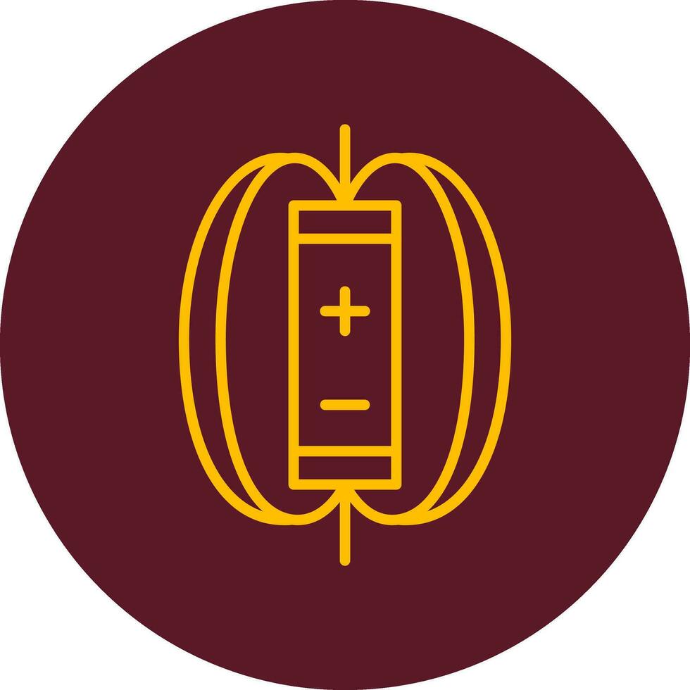 Magnetic Field Vector Icon