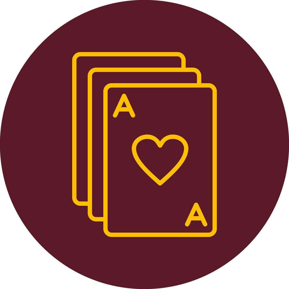 icono de vector de cartas de póquer