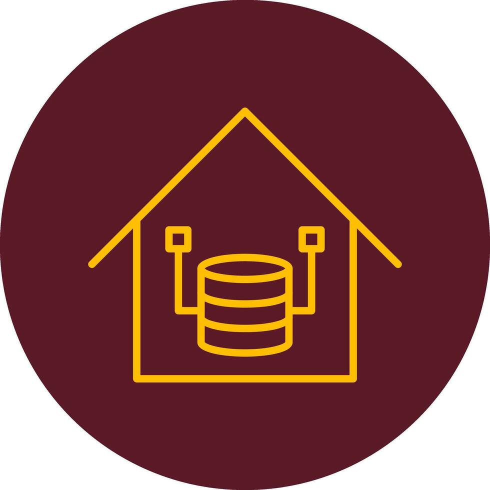 Data Warehouse Vector Icon