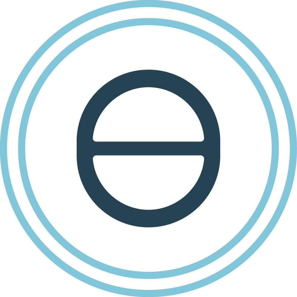 Theta Vector Icon