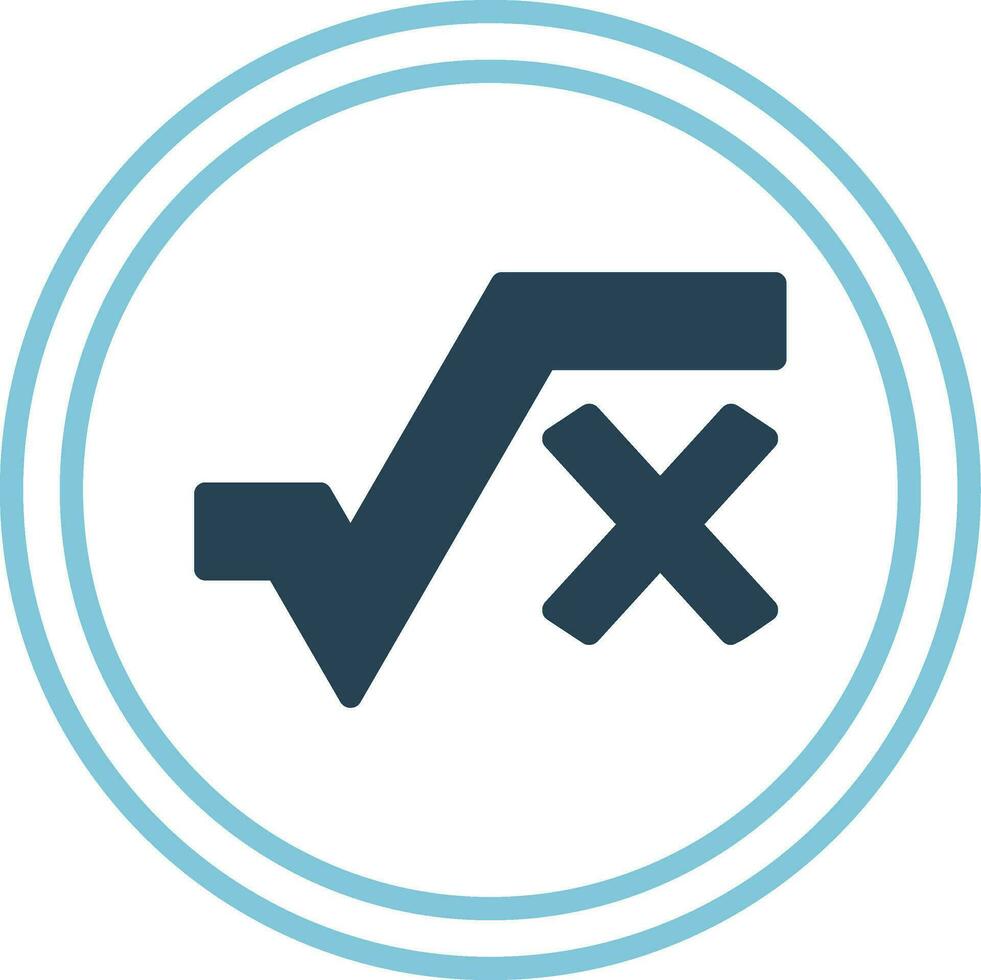 Square Root Vector Icon