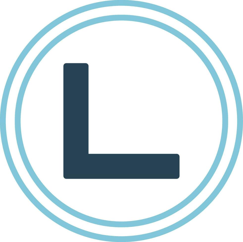 Right Angle Vector Icon