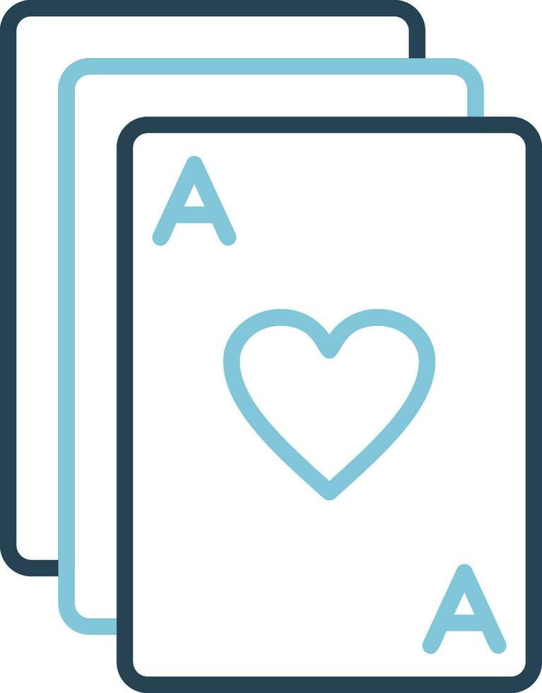 icono de vector de cartas de póquer