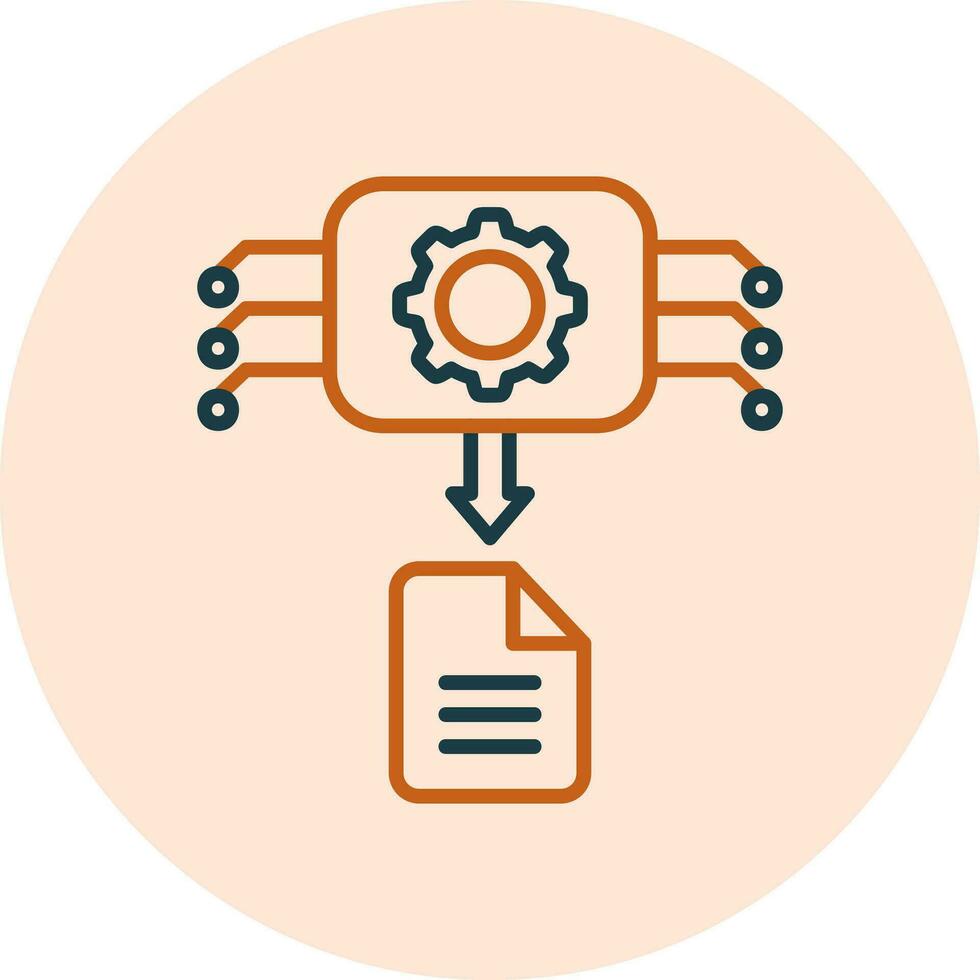 Machine Generated Data Vector Icon