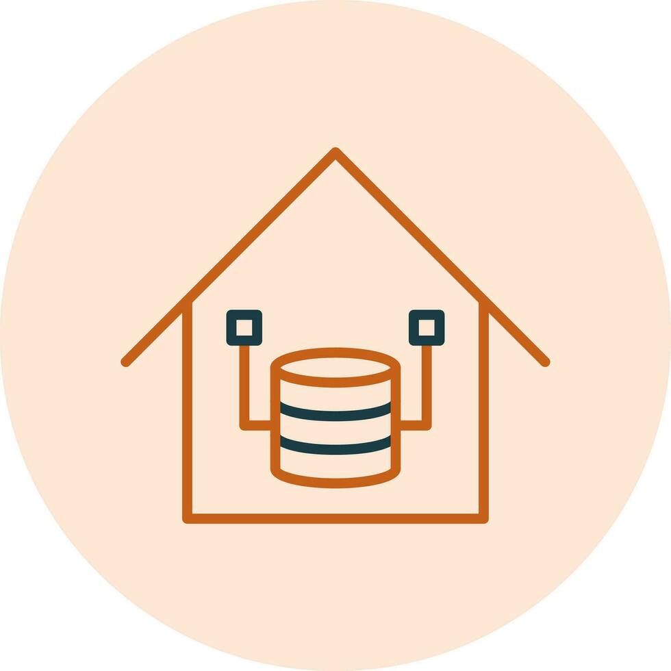 Data Warehouse Vector Icon