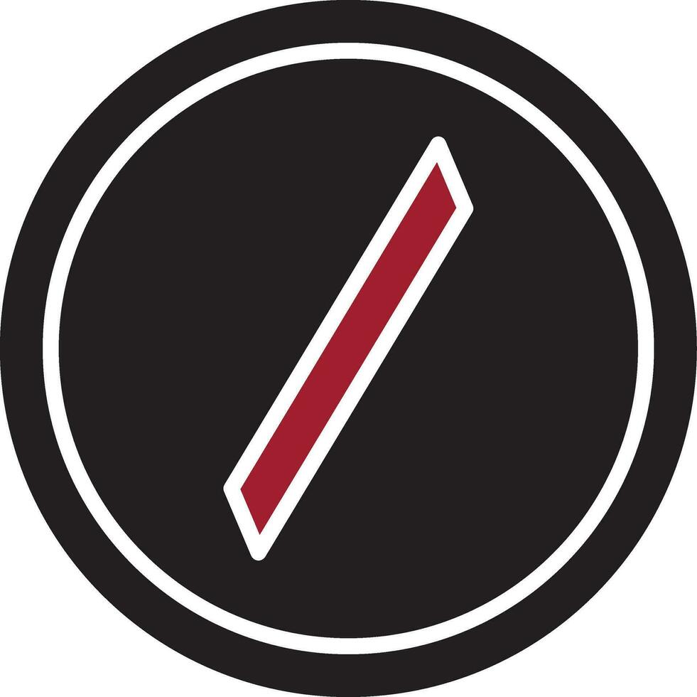 Slash Vector Icon