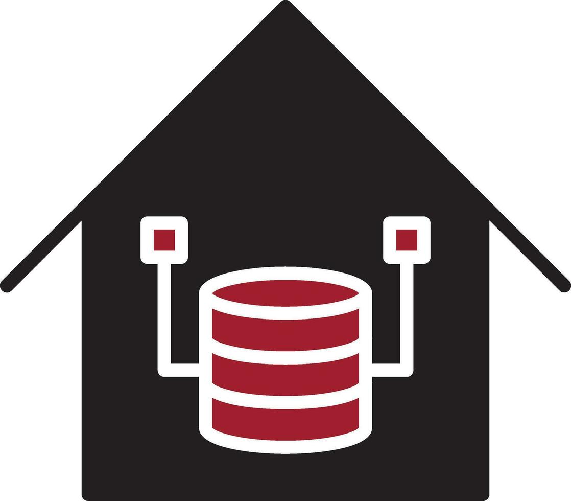 Data Warehouse Vector Icon