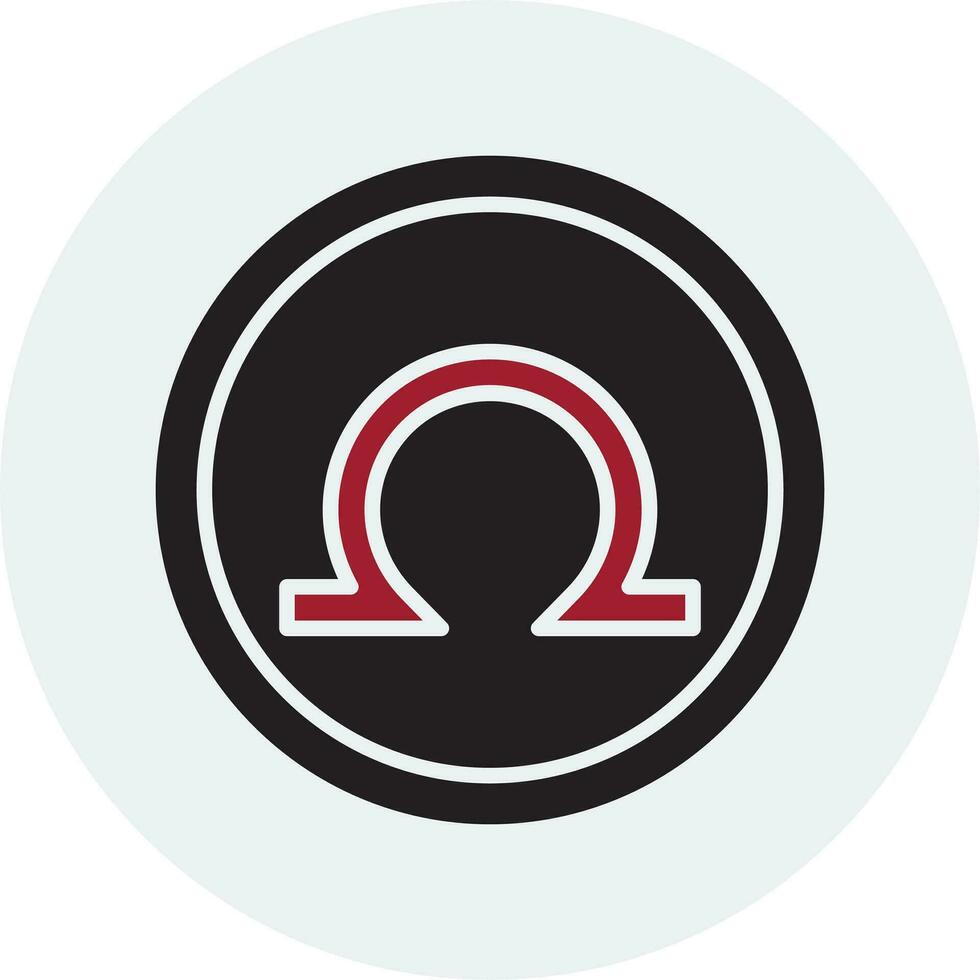 Omega Vector Icon