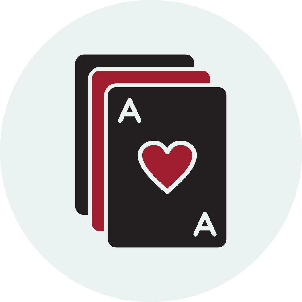 icono de vector de cartas de póquer