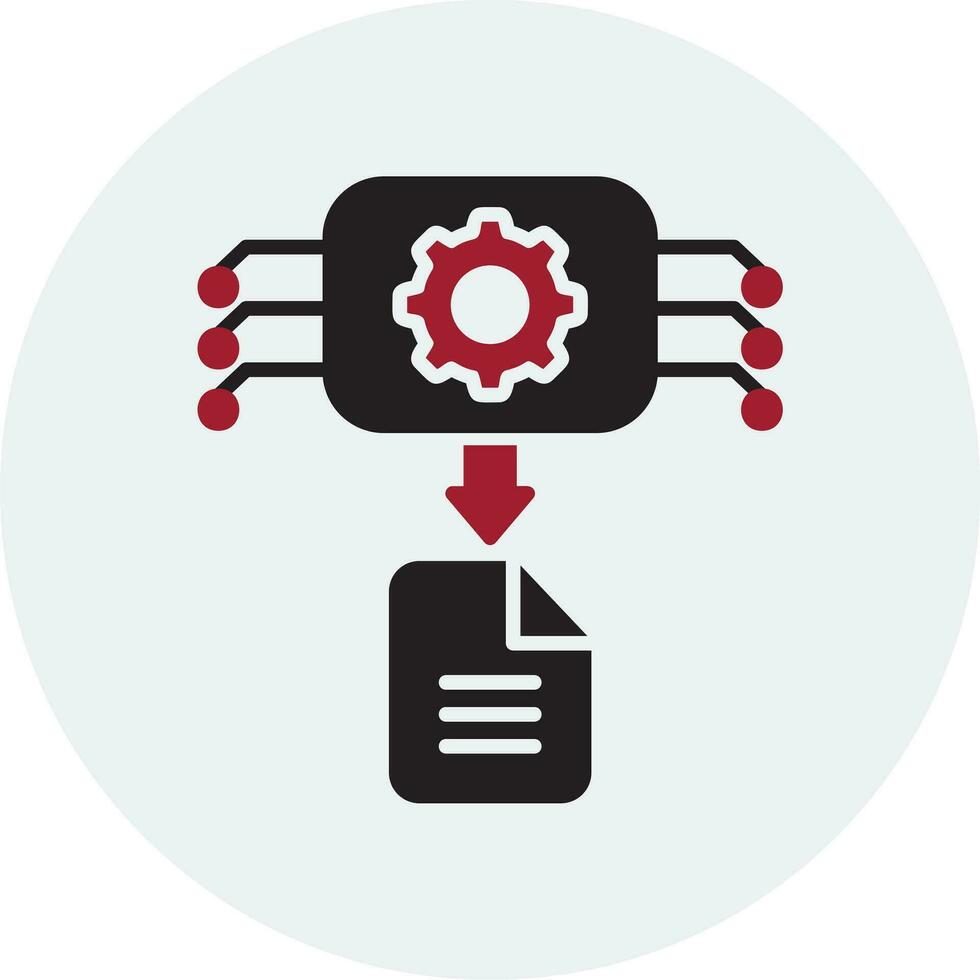 Machine Generated Data Vector Icon
