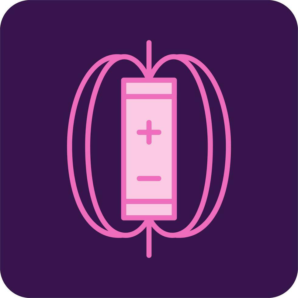 Magnetic Field Vector Icon