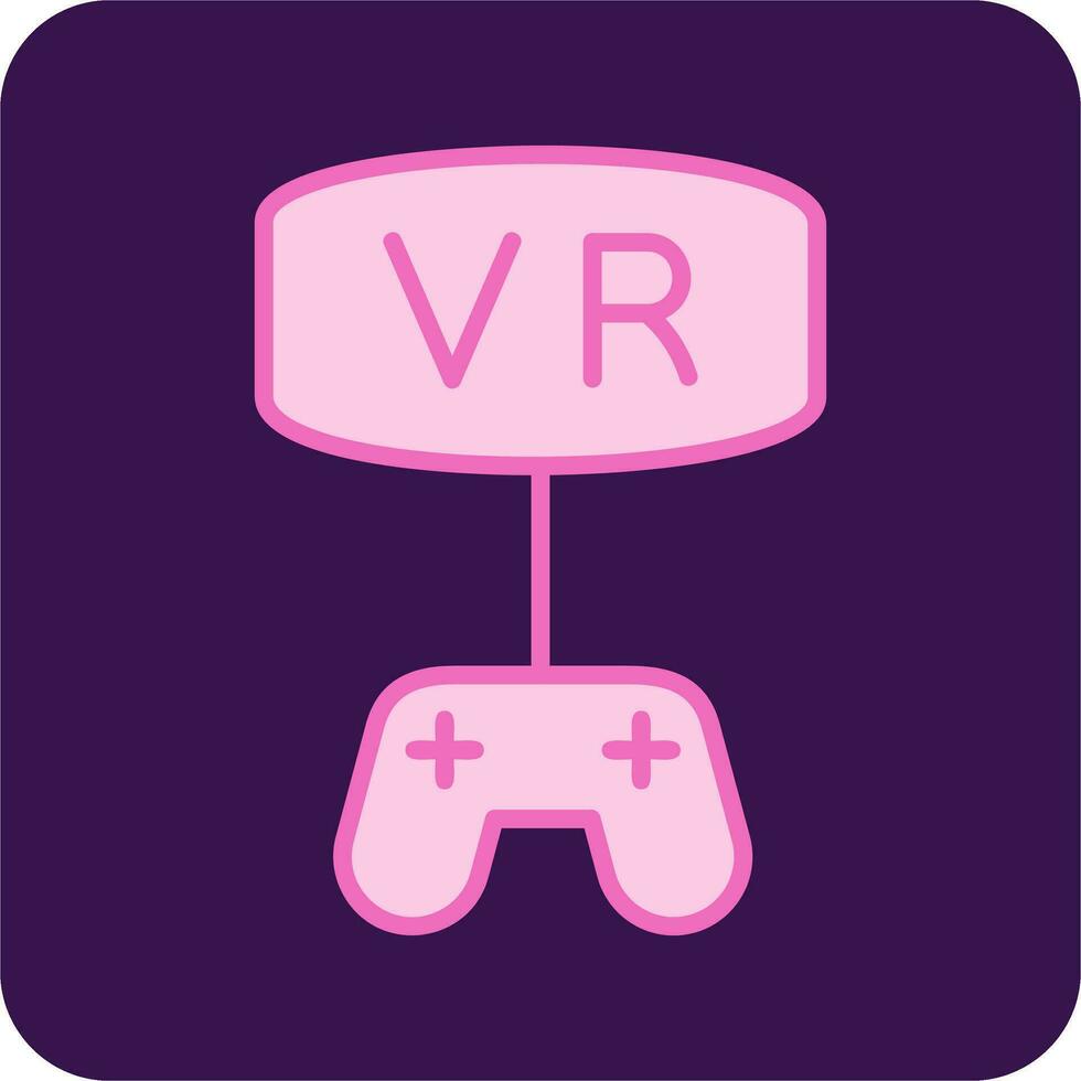 vr juego vector icono