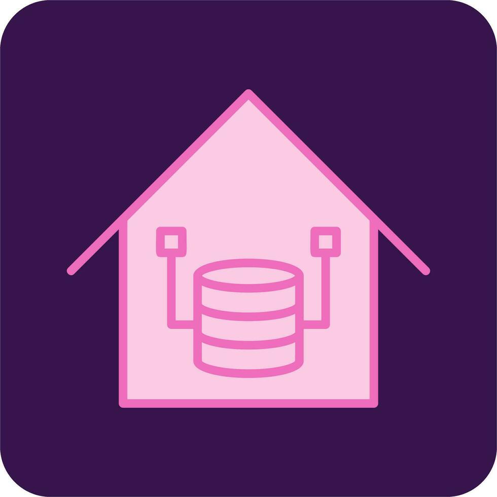 Data Warehouse Vector Icon