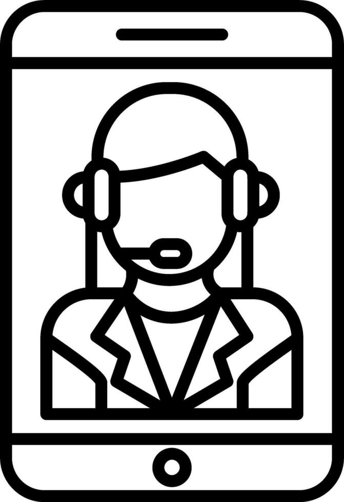 Customer Service Agent Vector Icon