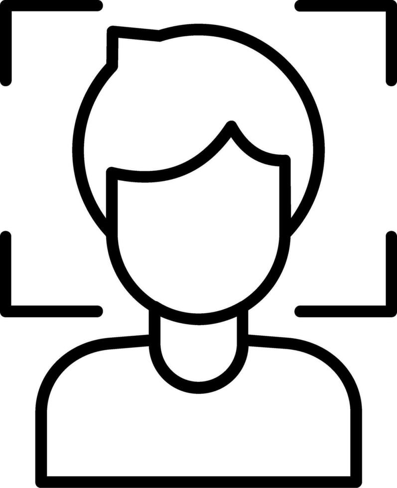 Face Scanner Vector Icon