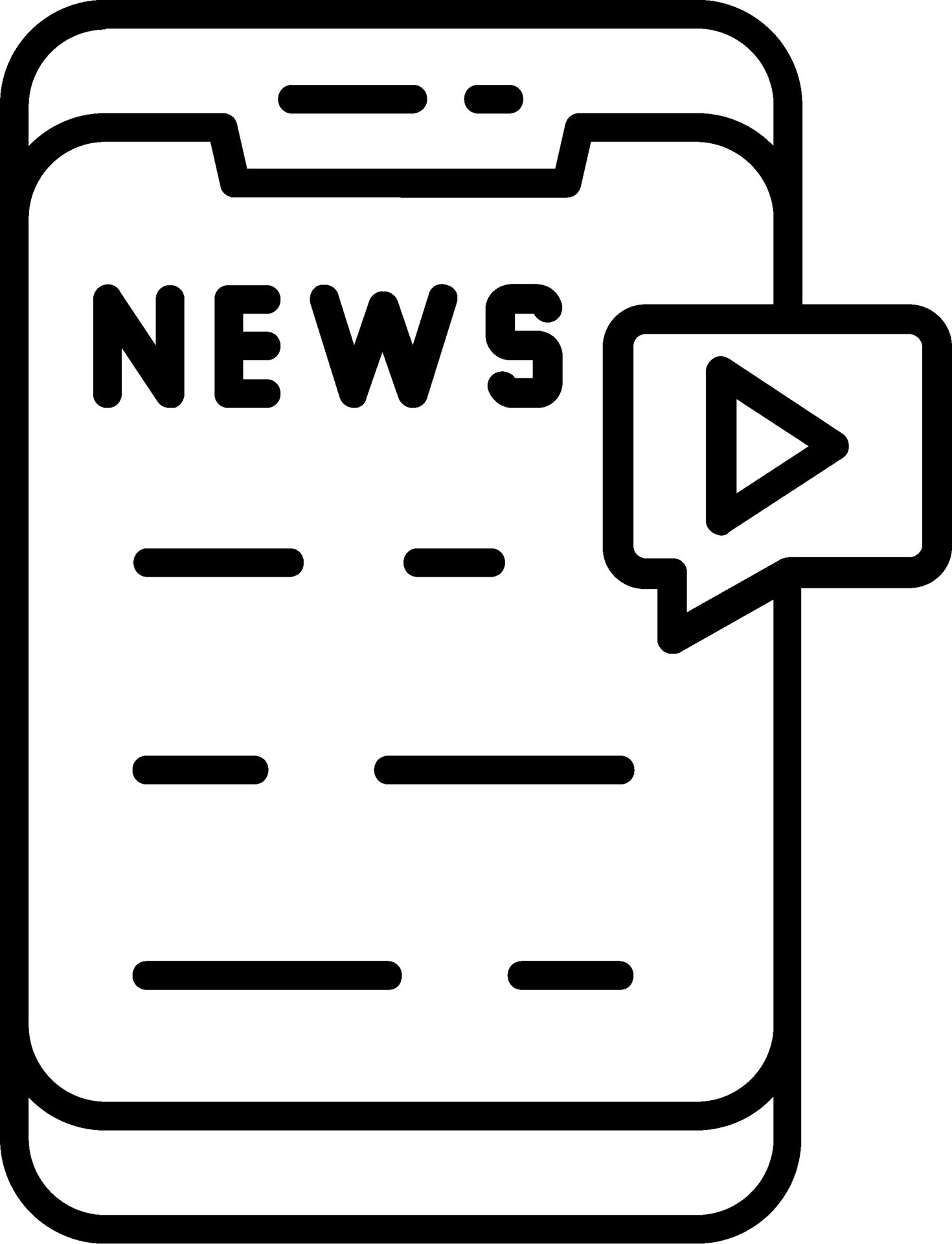 News Vector Icon 30974728 Vector Art at Vecteezy