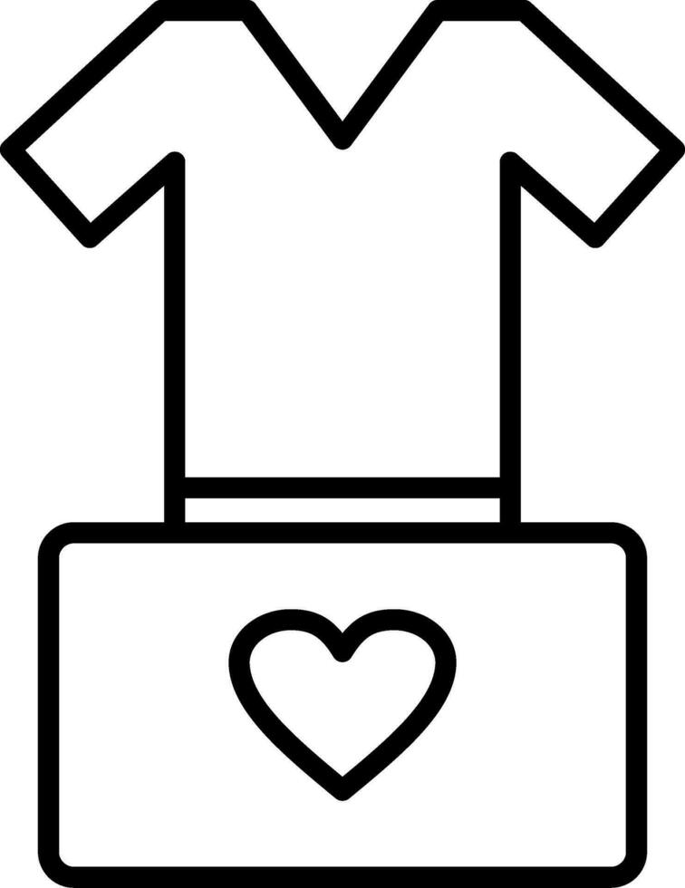 icono de vector de ropa