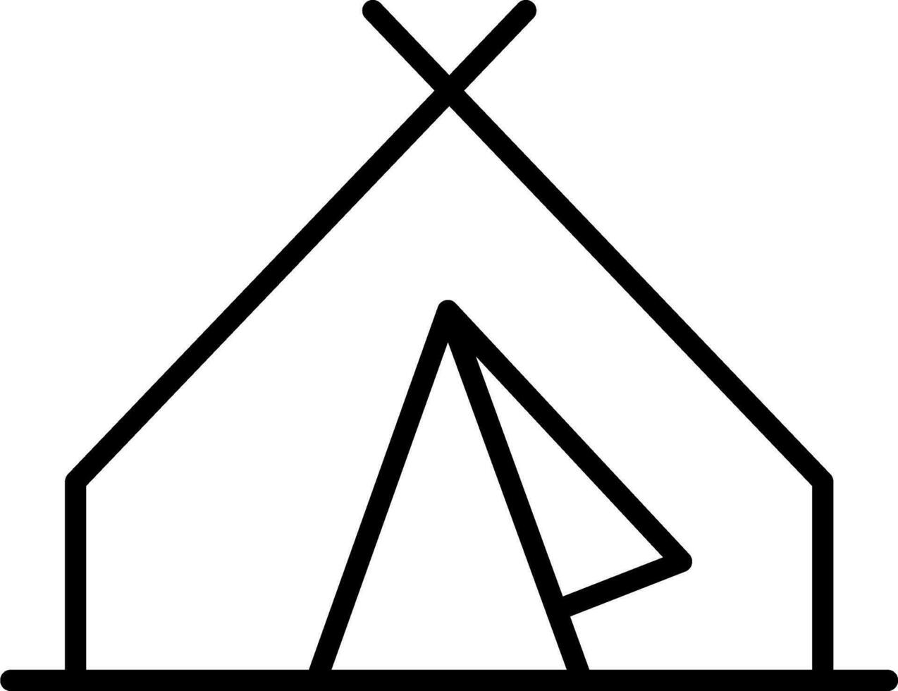 Tent Vector Icon