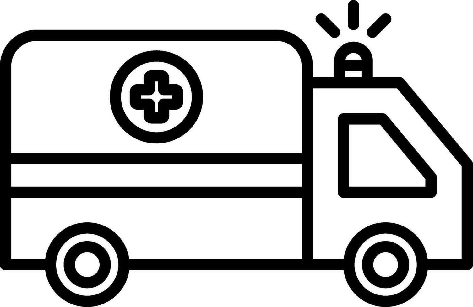 icono de vector de ambulancia