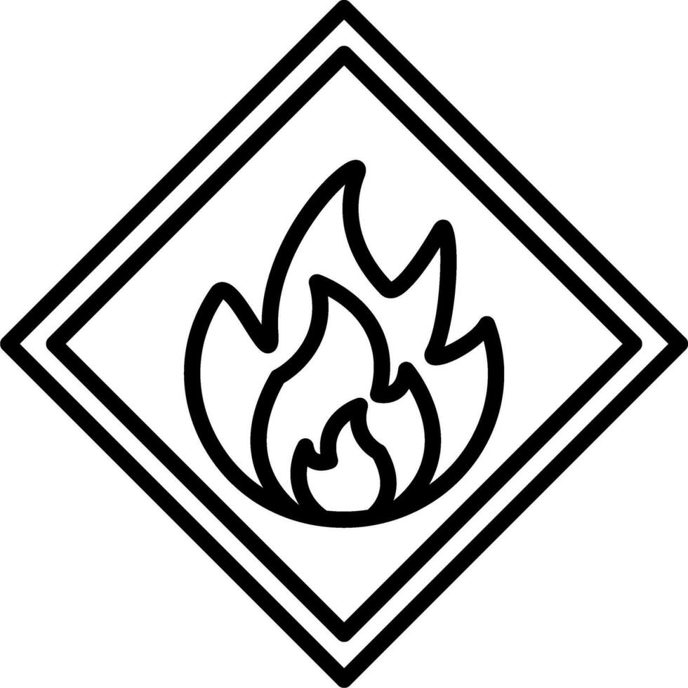 Flammable Vector Icon