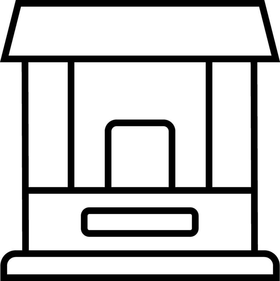 Ticket Window Vector Icon