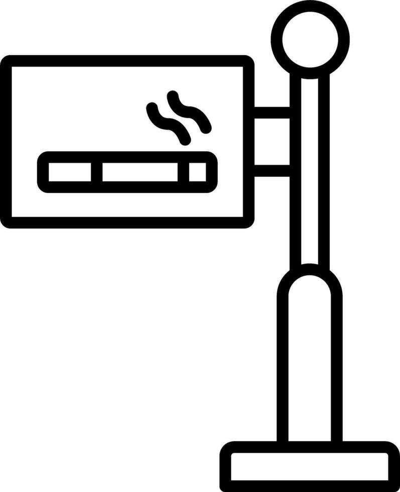 Smoking Area Vector Icon