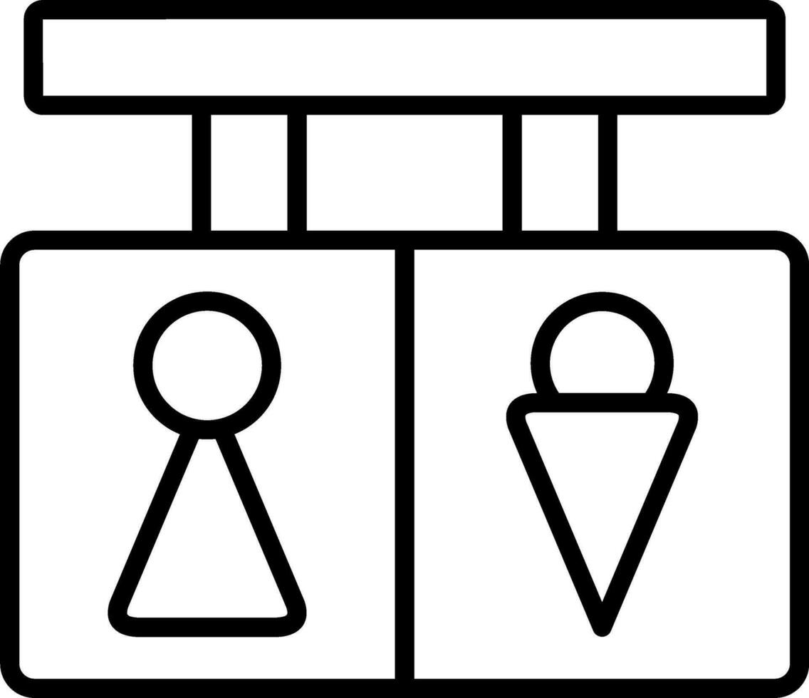 Toilet Signs Vector Icon