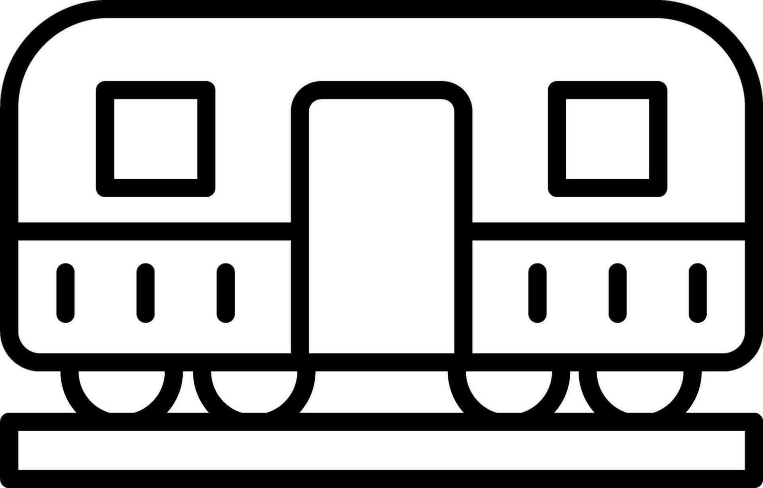 icono de vector de tren