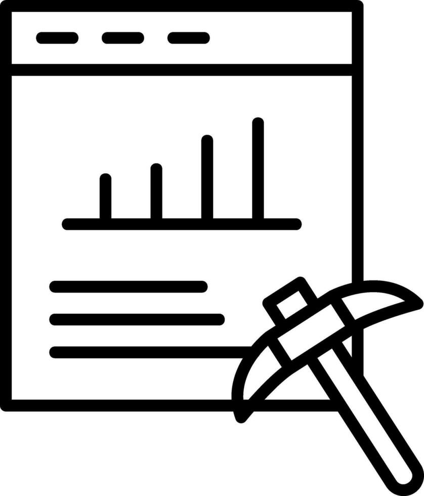 Data Mining Vector Icon