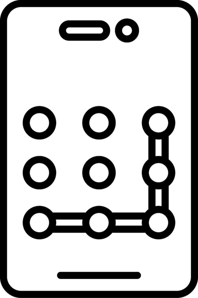 Pattern Lock Vector Icon