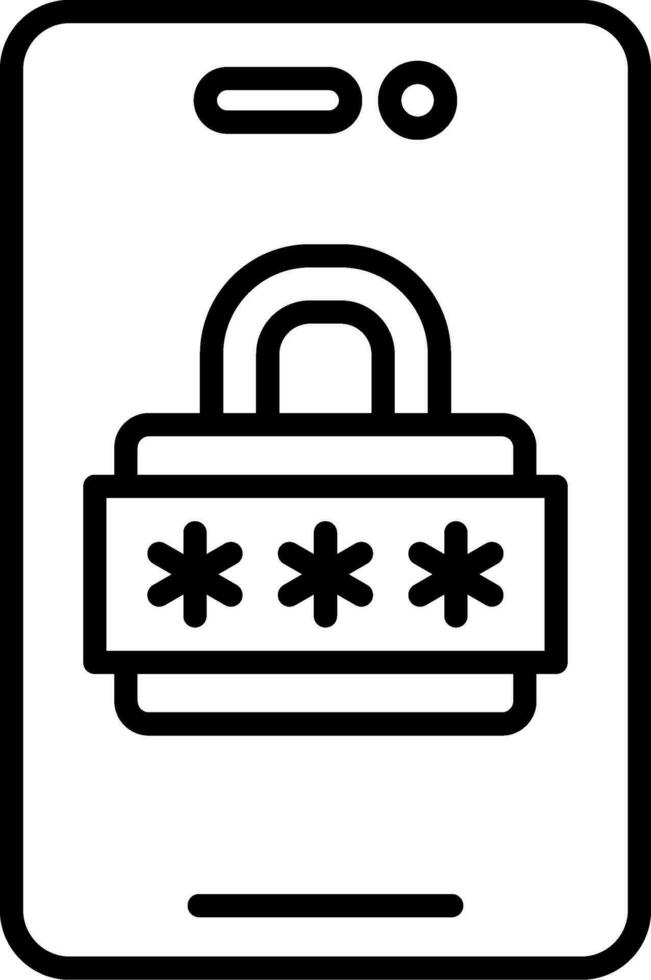 Pin Number Vector Icon