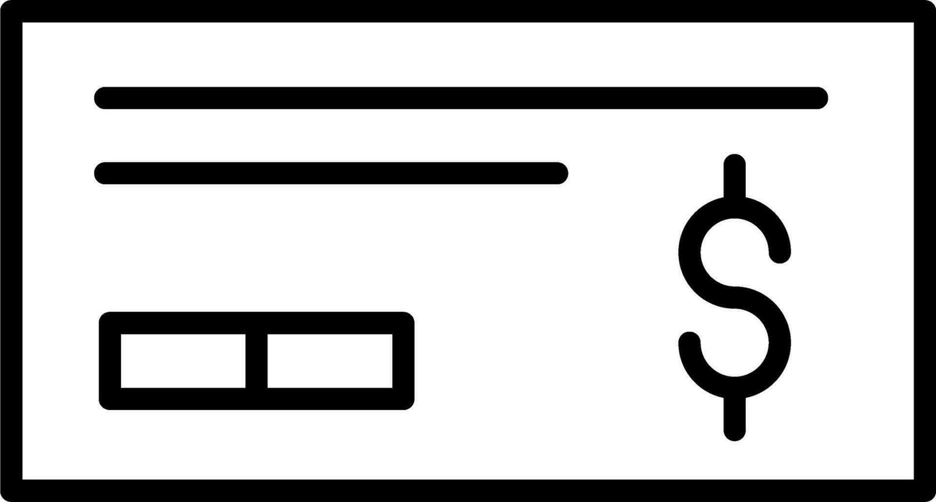 Cheque Vector Icon