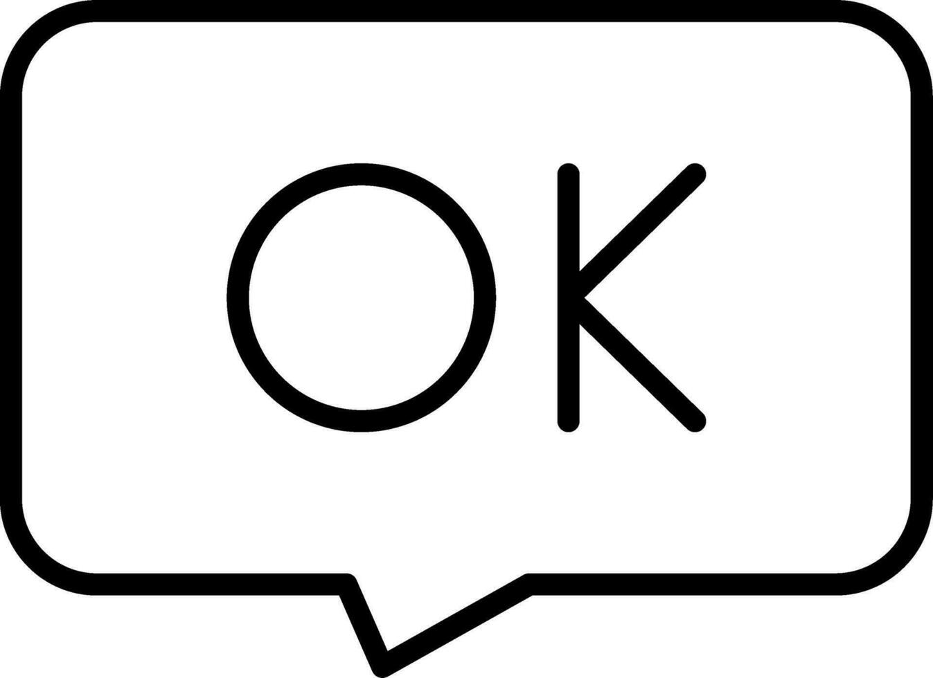 Okay vector icono