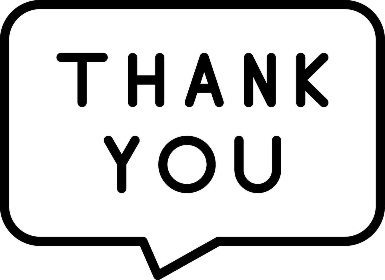 Thank You Vector Icon