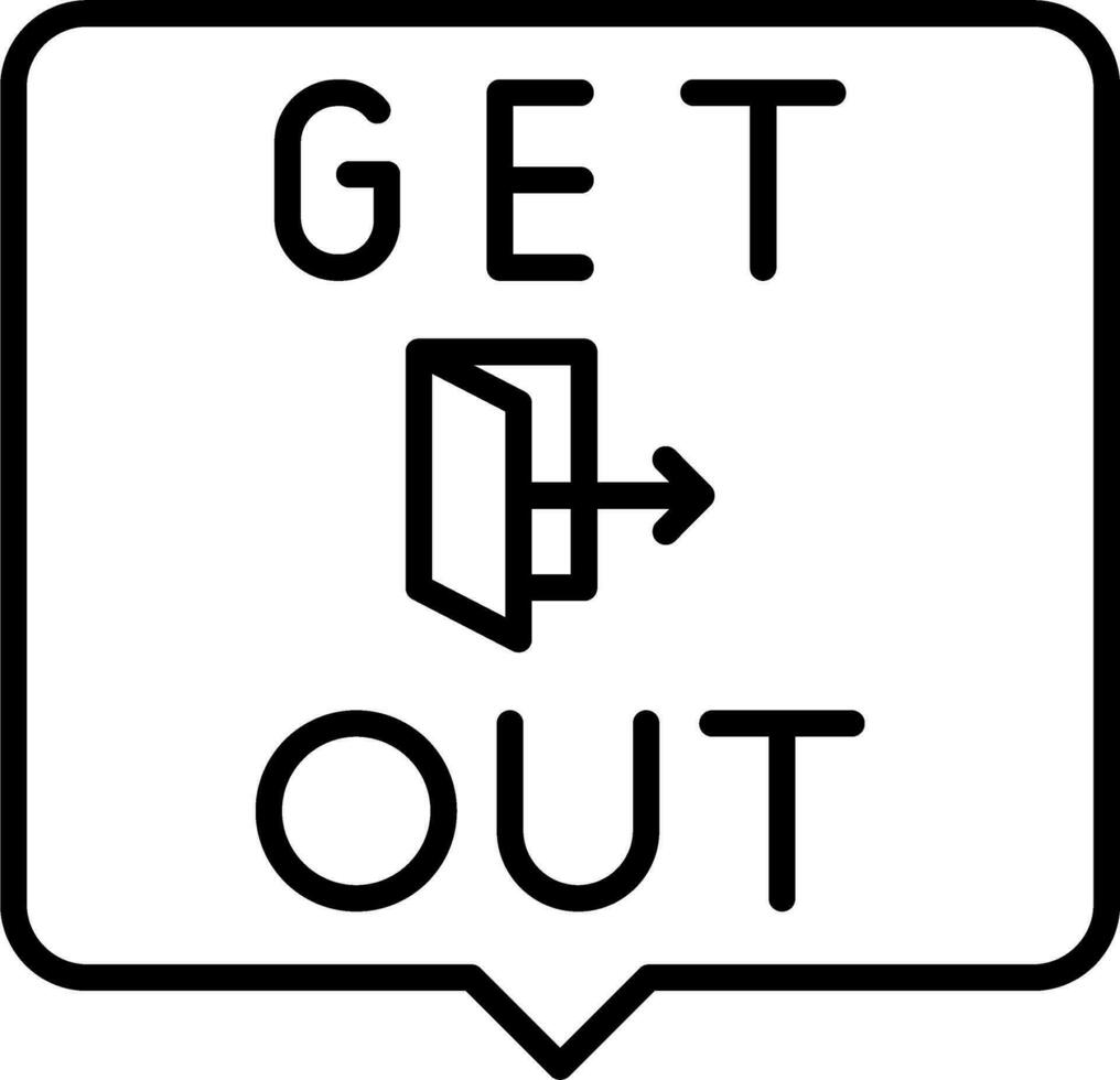 Get Out Vector Icon