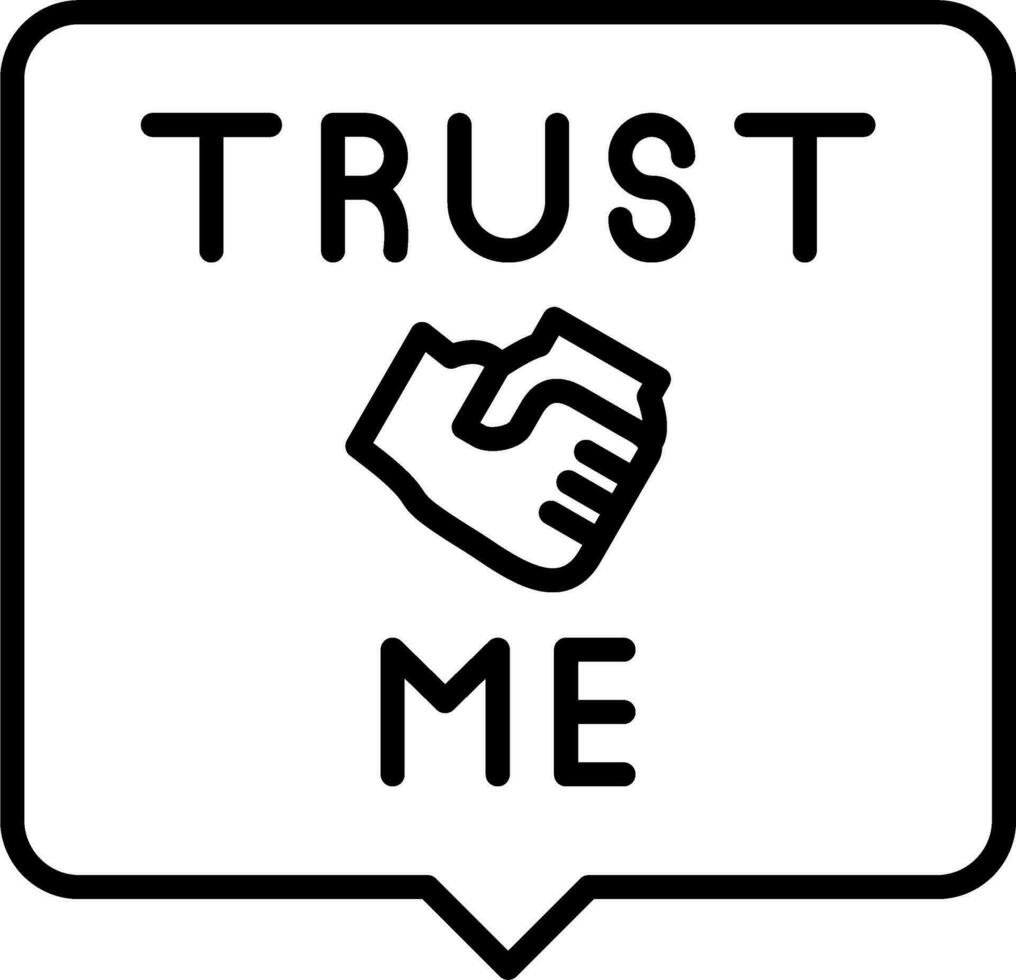 Trust Me Vector Icon