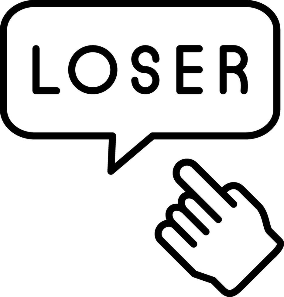 Loser Vector Icon