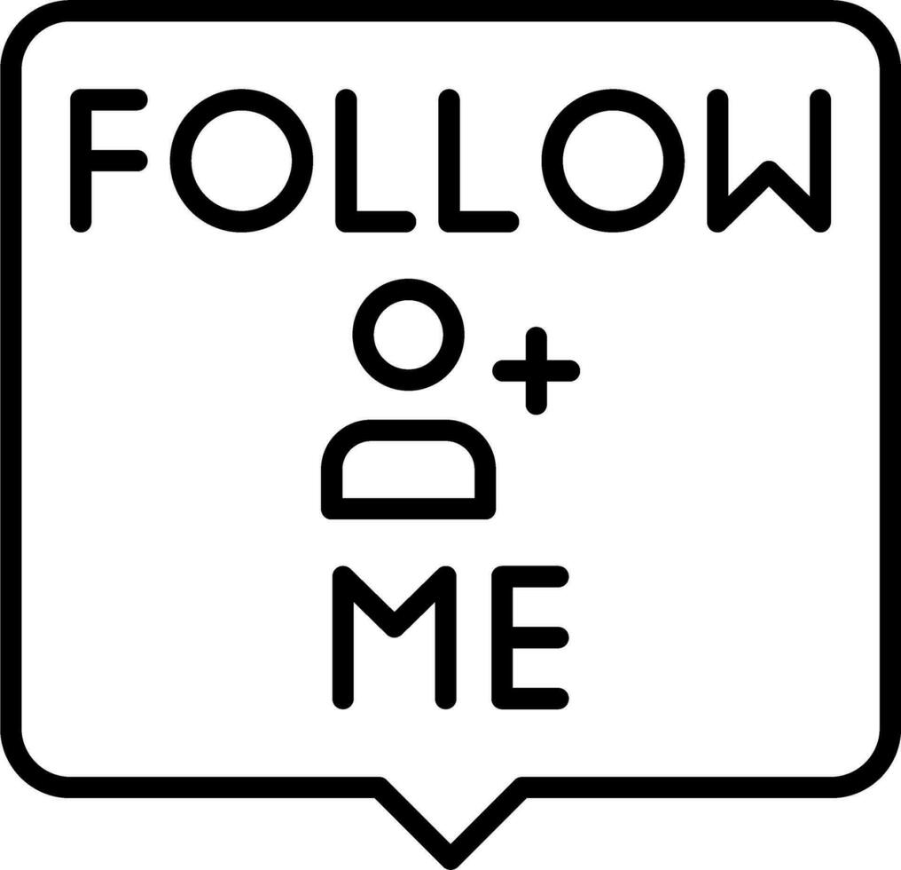 Follow Me Vector Icon