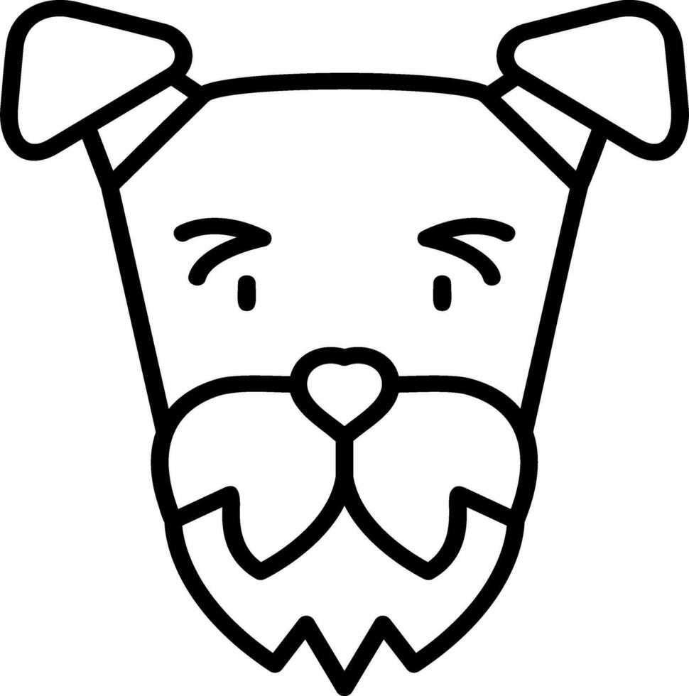 Airedale Terrier Vector Icon