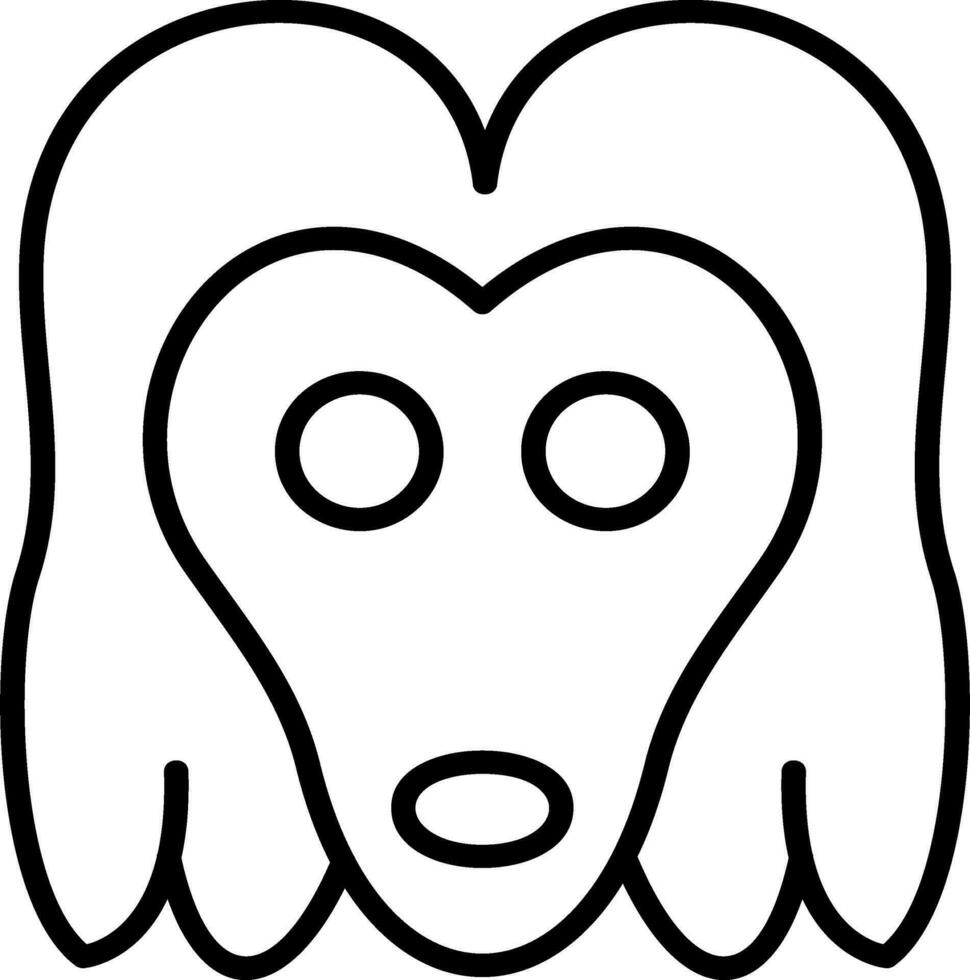 Afghan Hound Vector Icon