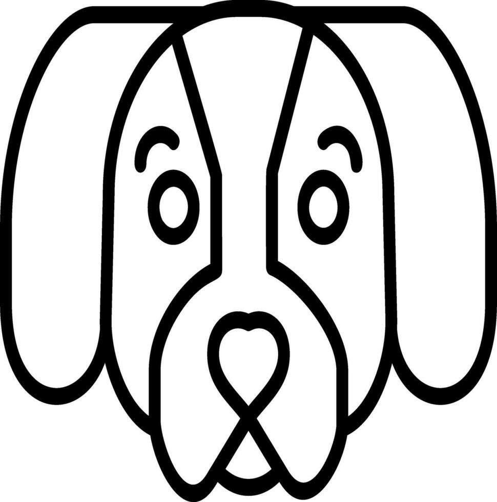 perro tejonero vector icono