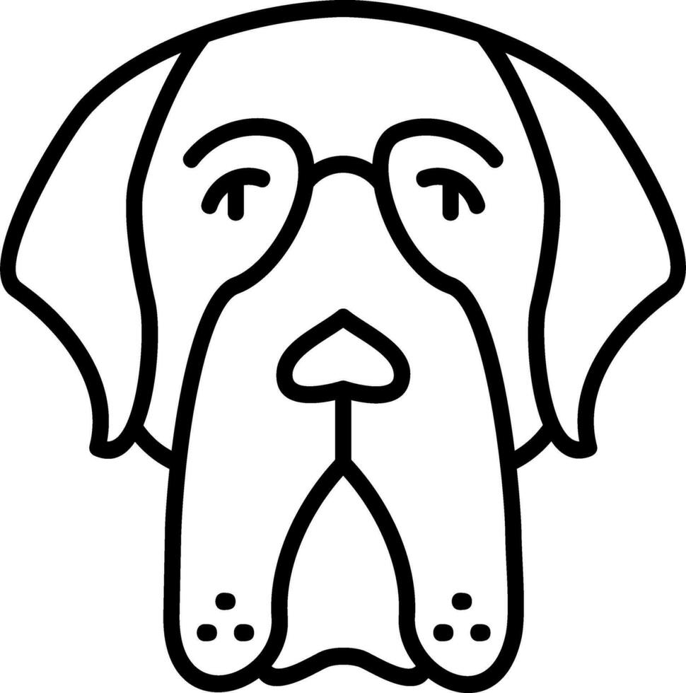 Saint Bernard Vector Icon