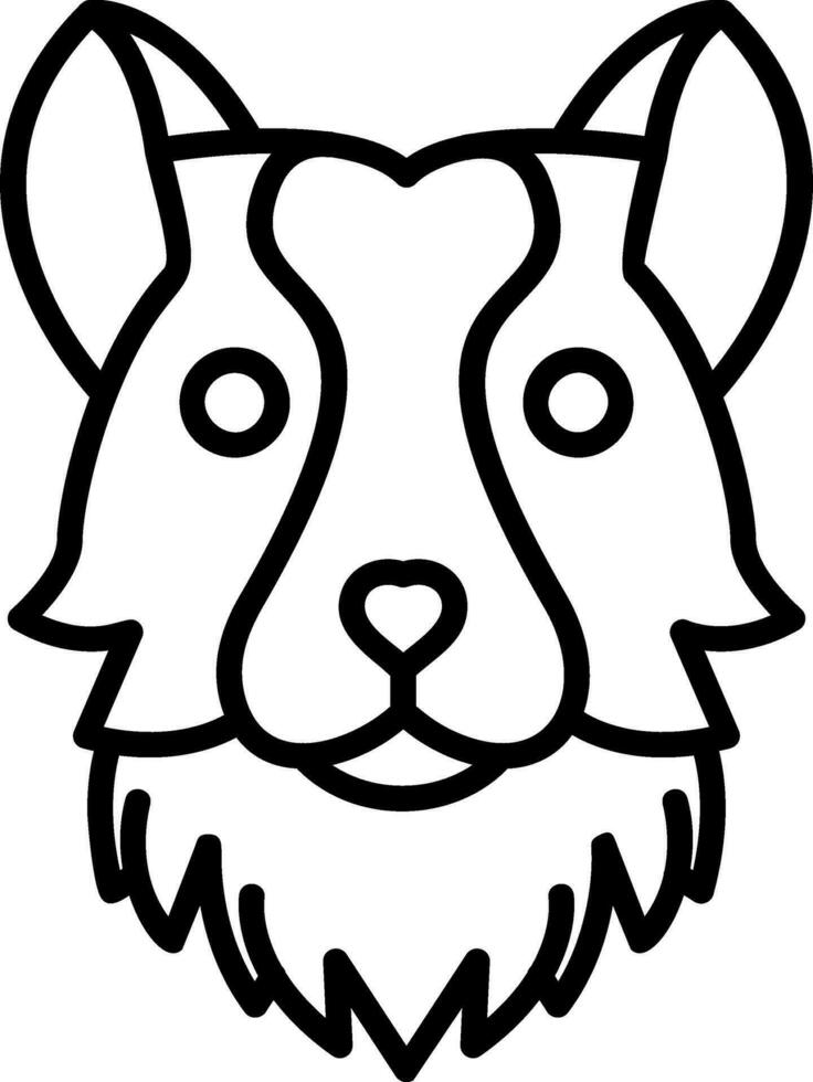 collie vector icono